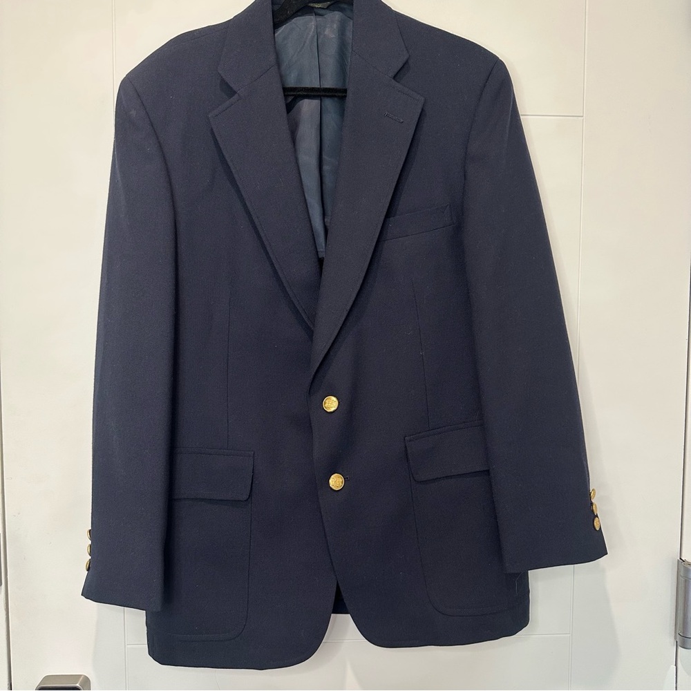 Classic Navy Blazer with Gold Buttons | Tailored by Palm Beach
